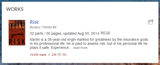 Risk in Wattpad Top Ten