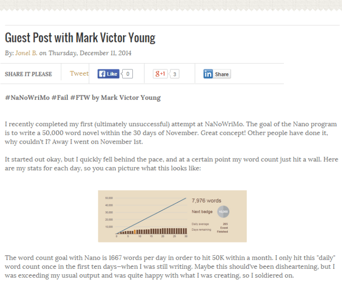 Pure Jonel Guest Post